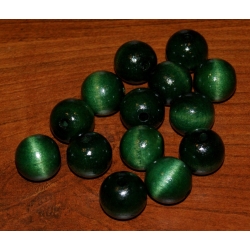 Kulka drewniana lakierowana ciemna zieleń 20mm  ,CENA   1szt  , ( kulki drewniane , korale ) otwór 4mm,koralik drewniany